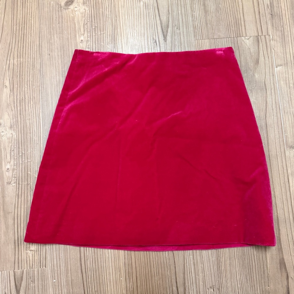 Theory velvet mini skirt
